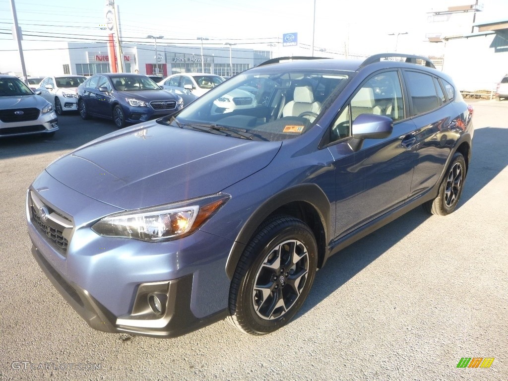 2019 Crosstrek 2.0i Premium - Quartz Blue Pearl / Gray photo #6