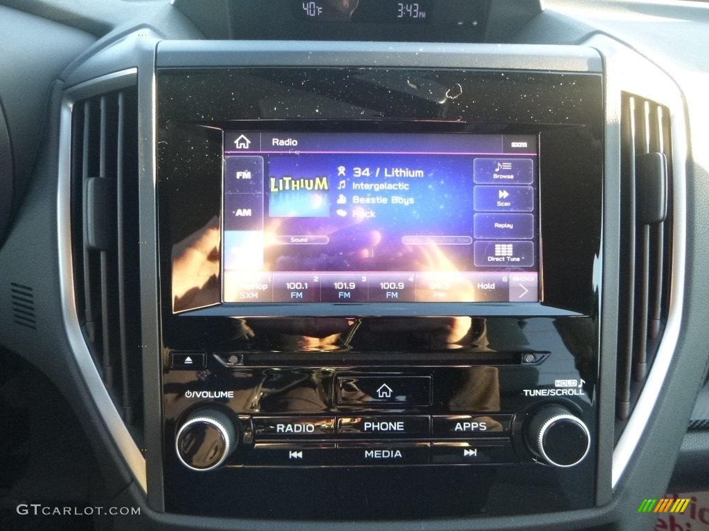 2019 Crosstrek 2.0i Premium - Quartz Blue Pearl / Gray photo #15