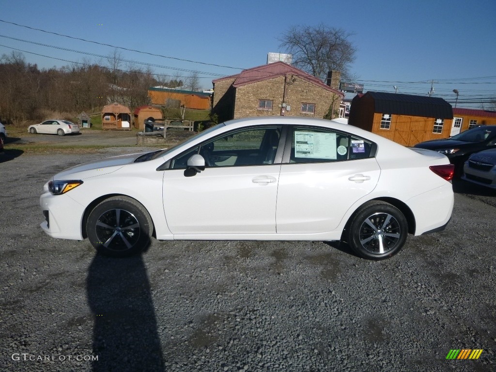 2019 Impreza 2.0i Premium 4-Door - Crystal White Pearl / Ivory photo #3