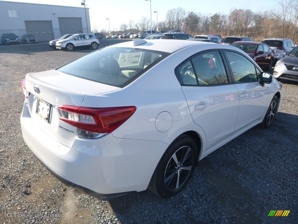 2019 Impreza 2.0i Premium 4-Door - Crystal White Pearl / Ivory photo #6