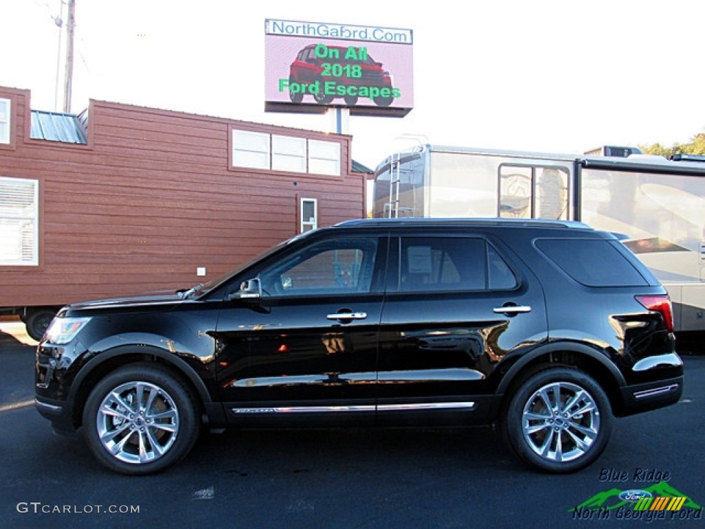 2018 Explorer Limited 4WD - Shadow Black / Ebony Black photo #2