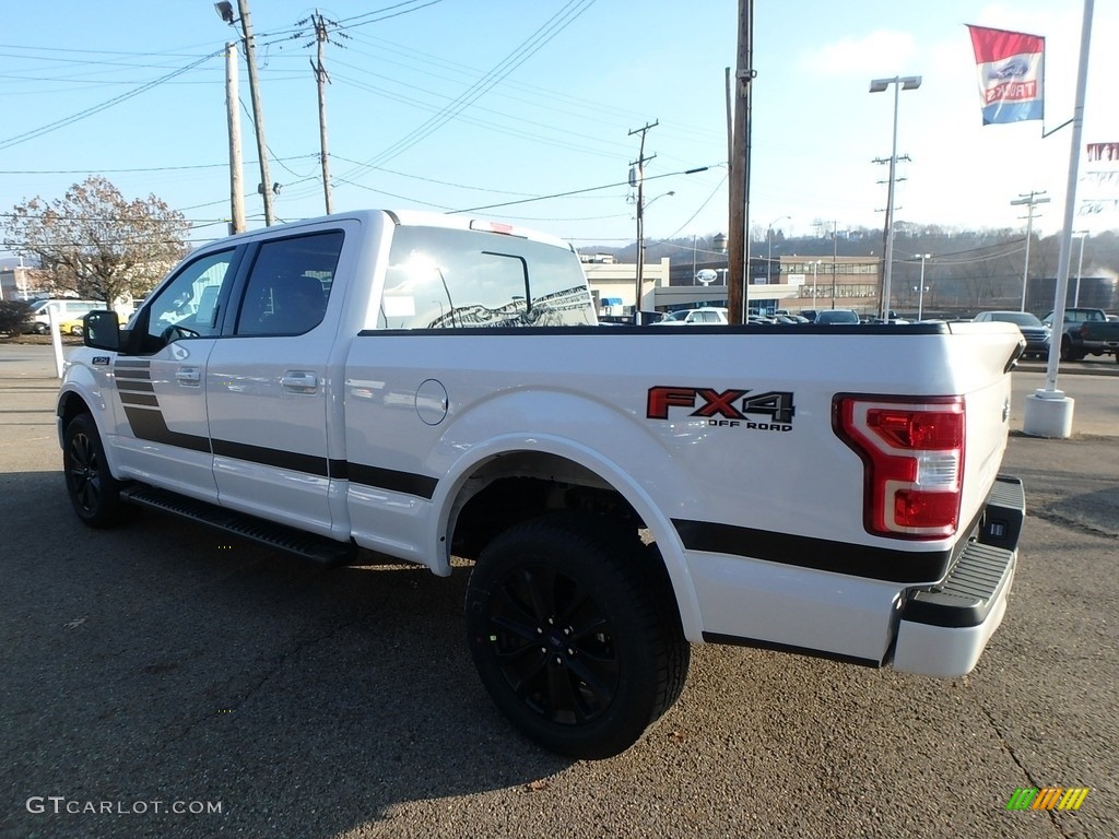 2019 F150 XLT Sport SuperCrew 4x4 - Oxford White / Sport Black/Red photo #4