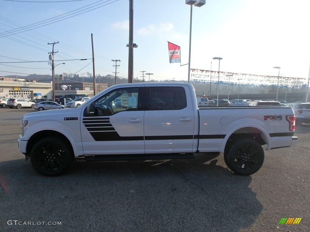 2019 F150 XLT Sport SuperCrew 4x4 - Oxford White / Sport Black/Red photo #5