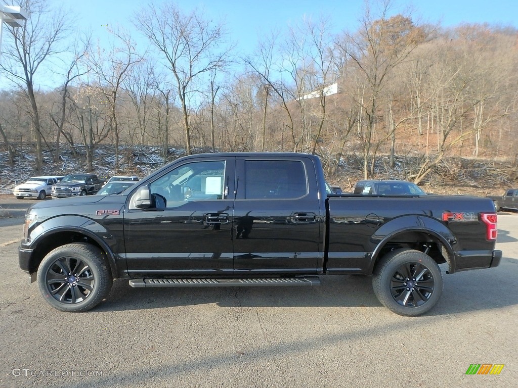 Agate Black 2019 Ford F150 XLT Sport SuperCrew 4x4 Exterior Photo #130885389