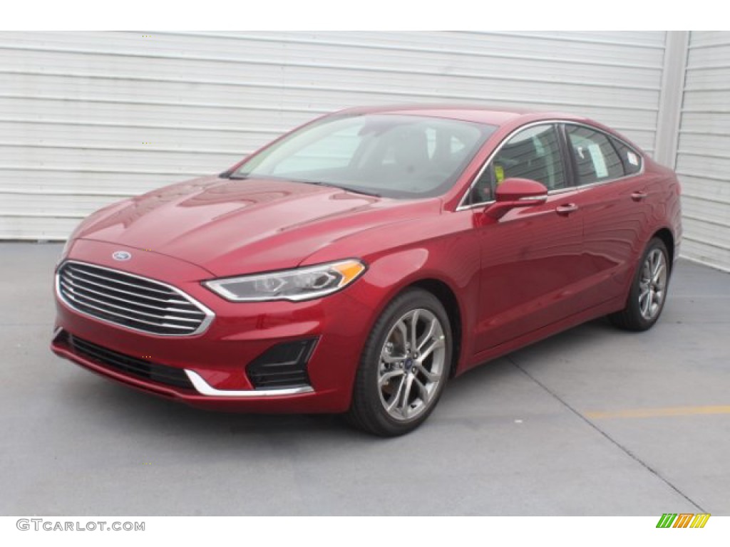 Ruby Red 2019 Ford Fusion SEL Exterior Photo #130890355