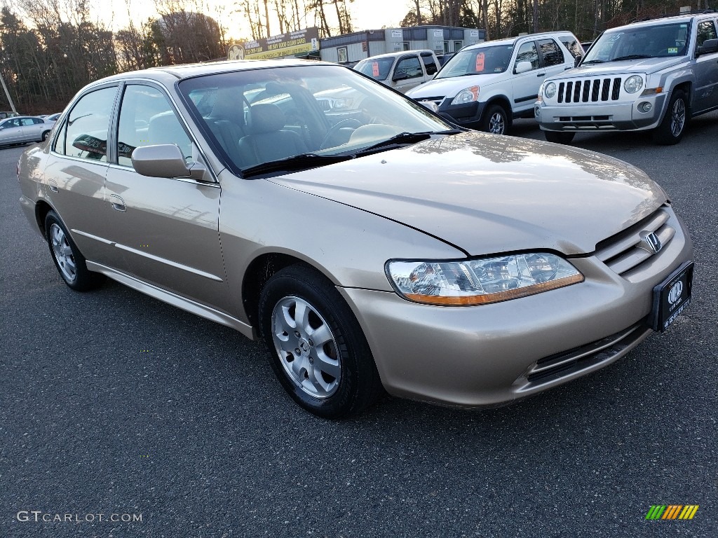 2002 Accord EX Sedan - Naples Gold Metallic / Ivory photo #3