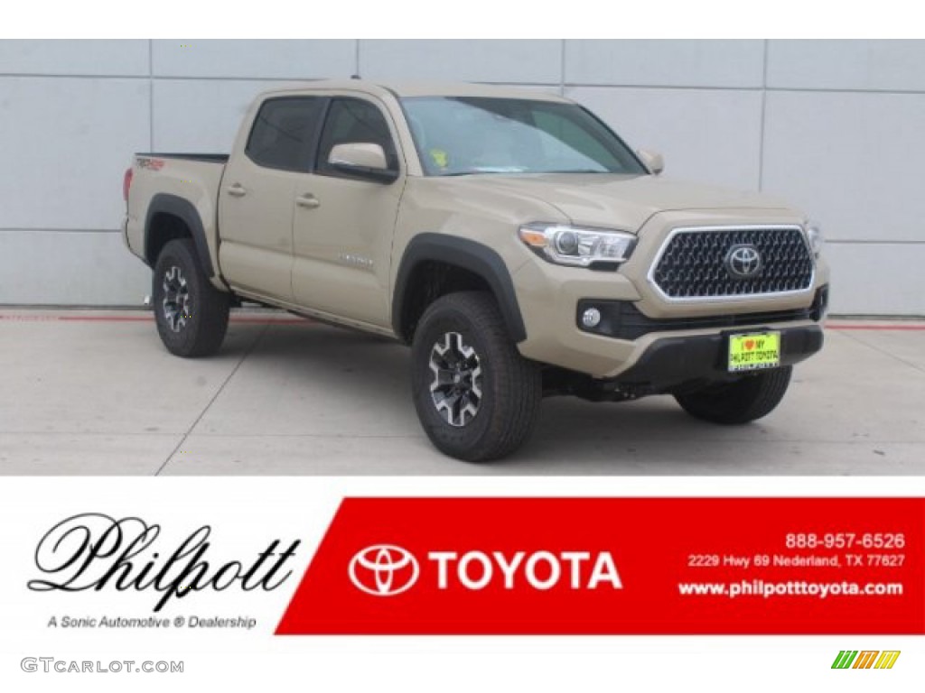 2019 Tacoma TRD Off-Road Double Cab 4x4 - Quicksand / Cement Gray photo #1