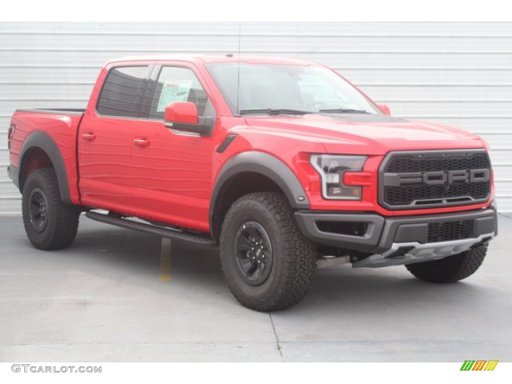 Race Red 2018 Ford F150 SVT Raptor SuperCrew 4x4 Exterior Photo #130893279