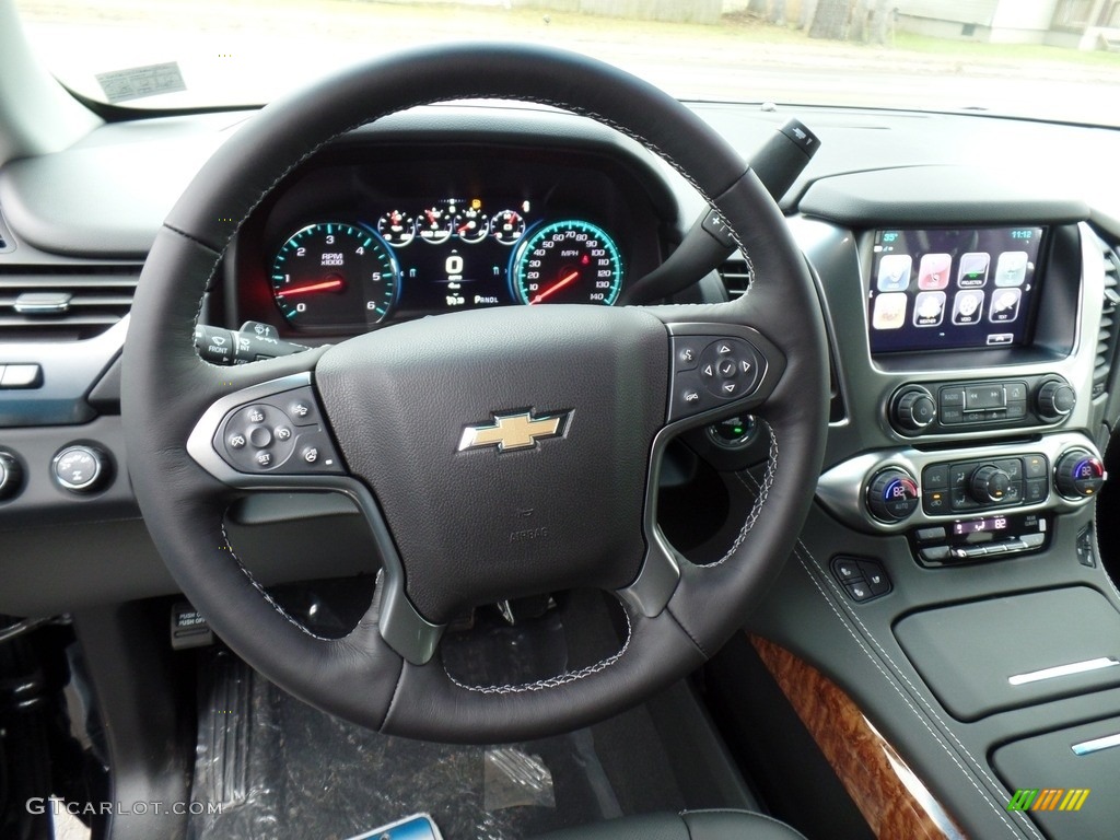 2019 Chevrolet Suburban Premier 4WD Jet Black Steering Wheel Photo #130894222