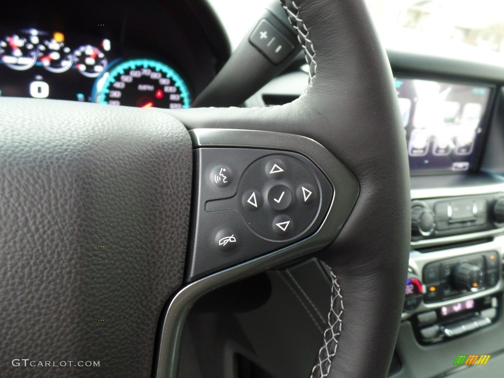 2019 Chevrolet Suburban Premier 4WD Jet Black Steering Wheel Photo #130894279