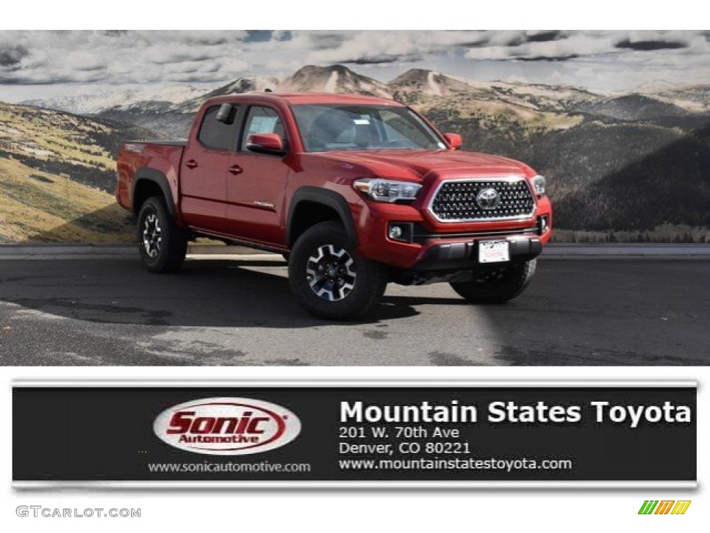 2019 Tacoma TRD Off-Road Double Cab 4x4 - Barcelona Red Metallic / TRD Graphite photo #1