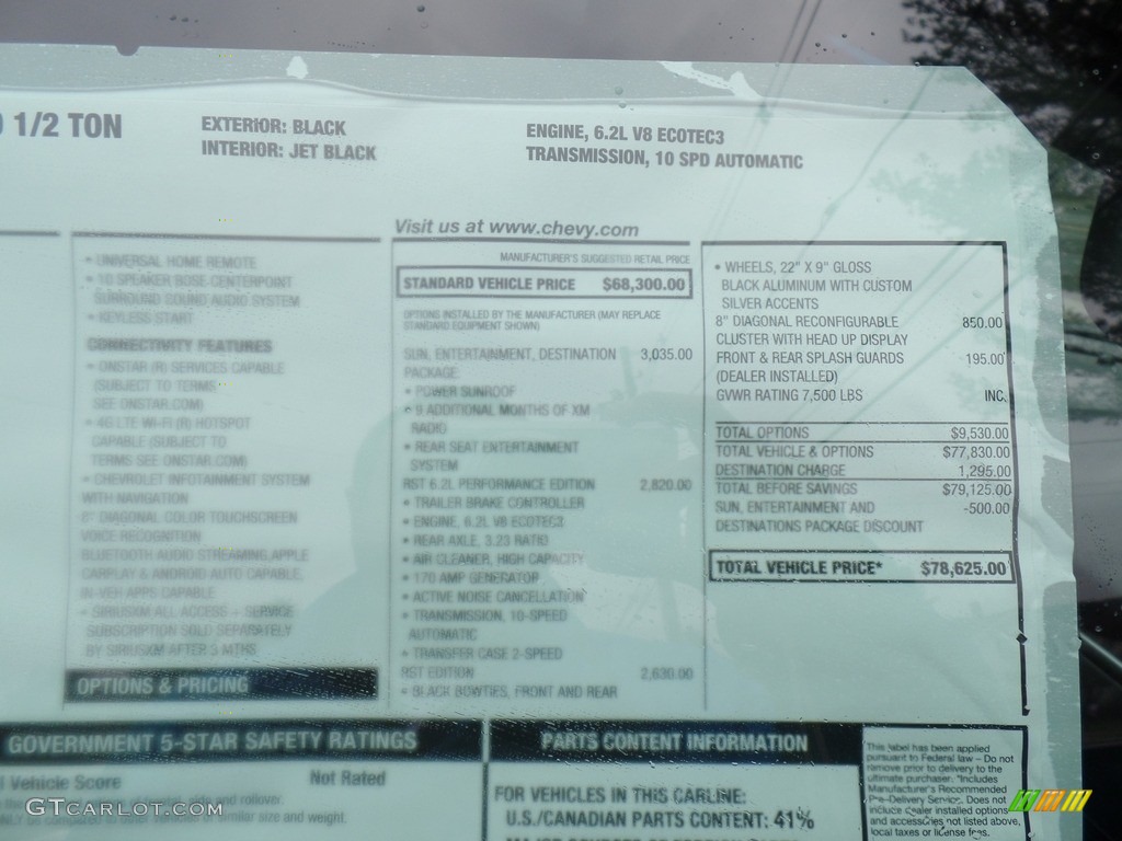 2019 Chevrolet Suburban Premier 4WD Window Sticker Photo #130895335