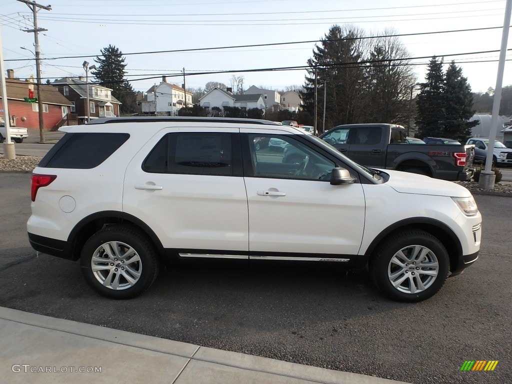 2019 Explorer XLT 4WD - White Platinum / Medium Black photo #4