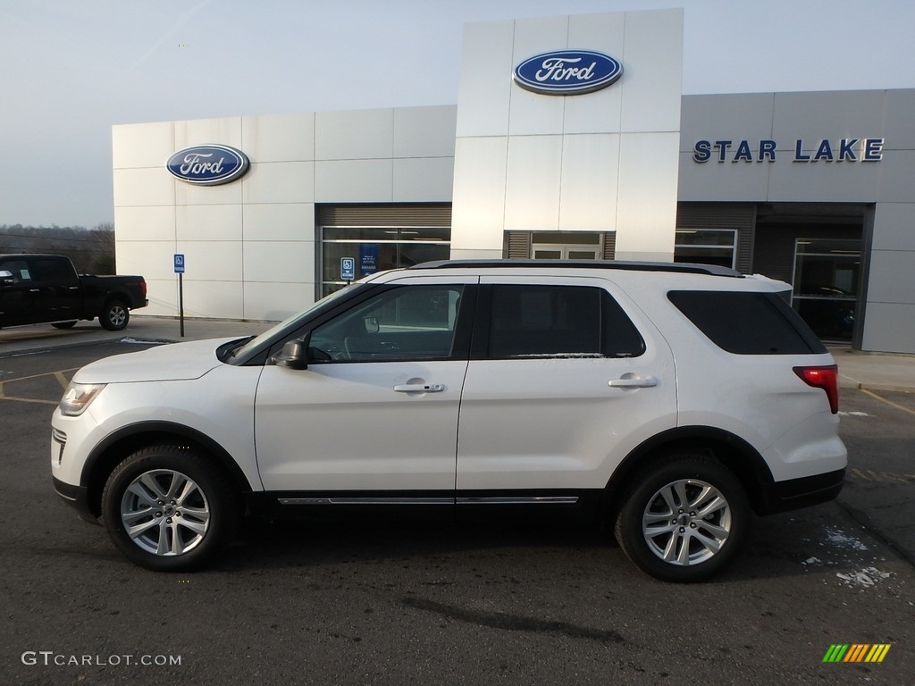 2019 Explorer XLT 4WD - White Platinum / Medium Black photo #9