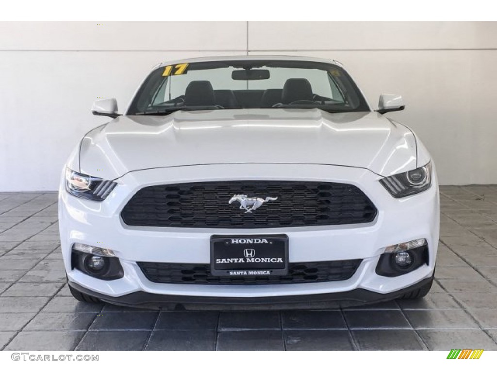 2017 Mustang EcoBoost Premium Convertible - Oxford White / Ebony photo #2