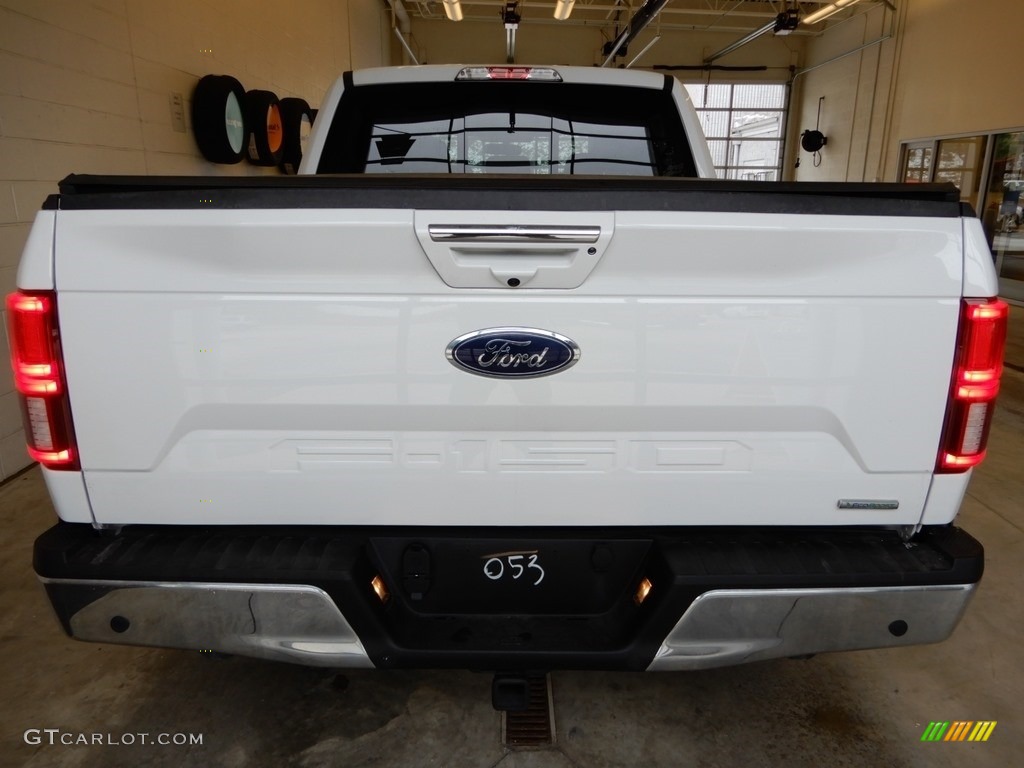 2018 F150 Lariat SuperCrew 4x4 - Oxford White / Light Camel photo #4