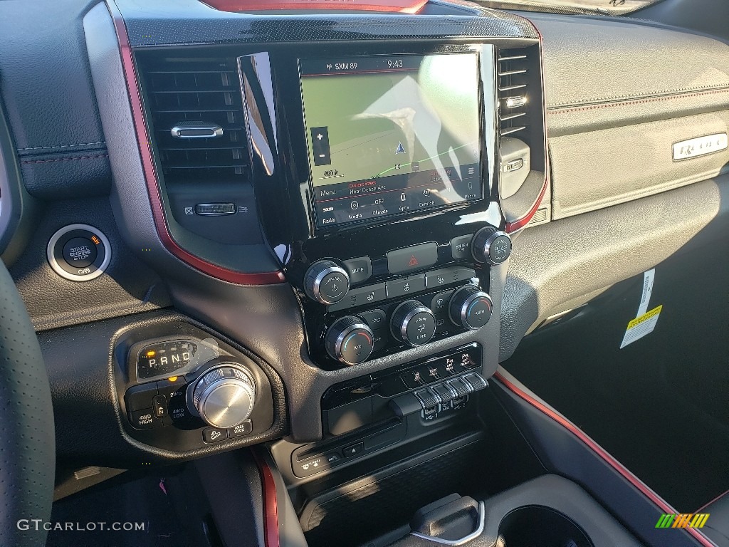 2019 1500 Rebel Crew Cab 4x4 - Diamond Black Crystal Pearl / Black/Red photo #10