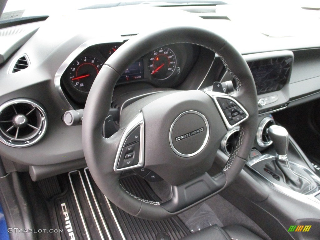 2019 Chevrolet Camaro LT Coupe Jet Black Steering Wheel Photo #130907011