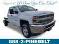 Summit White 2019 Chevrolet Silverado 2500HD Work Truck Double Cab 4WD Chassis