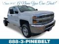 2019 Summit White Chevrolet Silverado 2500HD Work Truck Double Cab 4WD Chassis  photo #1