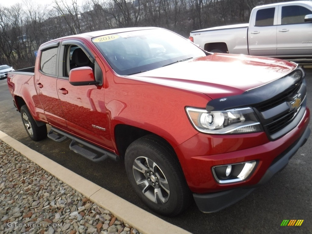 2016 Colorado Z71 Crew Cab 4x4 - Red Rock Metallic / Jet Black photo #8