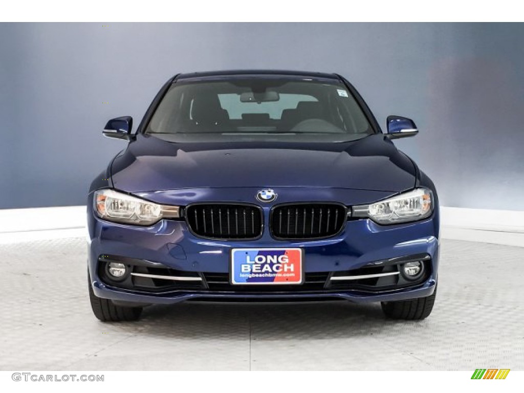 2017 3 Series 330i Sedan - Mediterranean Blue Metallic / Black photo #2