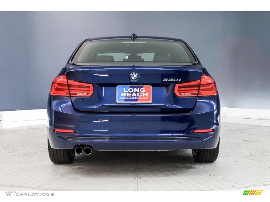 2017 3 Series 330i Sedan - Mediterranean Blue Metallic / Black photo #3