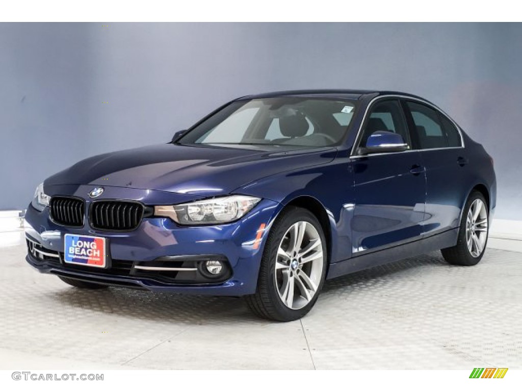 2017 3 Series 330i Sedan - Mediterranean Blue Metallic / Black photo #12