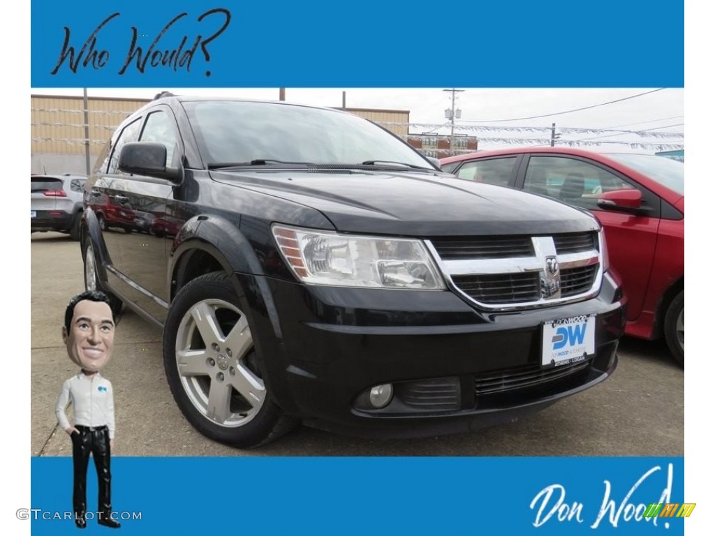 2010 Journey SXT - Brilliant Black Crystal Pearl / Dark Slate Gray photo #1