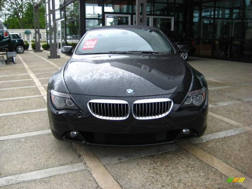 2006 6 Series 650i Convertible - Black Sapphire Metallic / Black photo #2