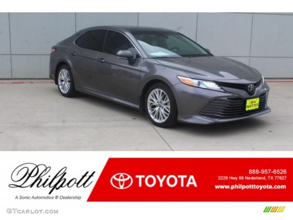 2018 Camry XLE - Predawn Gray Mica / Black photo #1