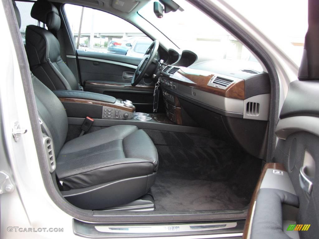 2003 7 Series 745Li Sedan - Titanium Silver Metallic / Black/Black photo #18