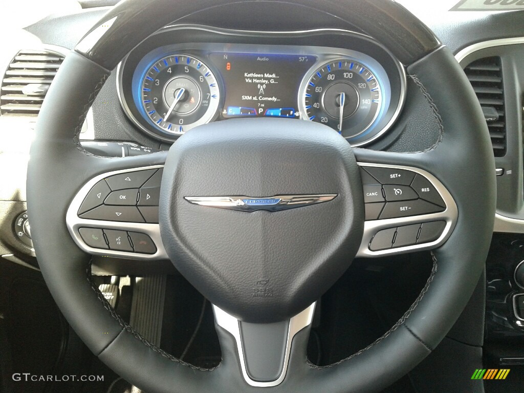 2019 Chrysler 300 Limited Black Steering Wheel Photo #130912708