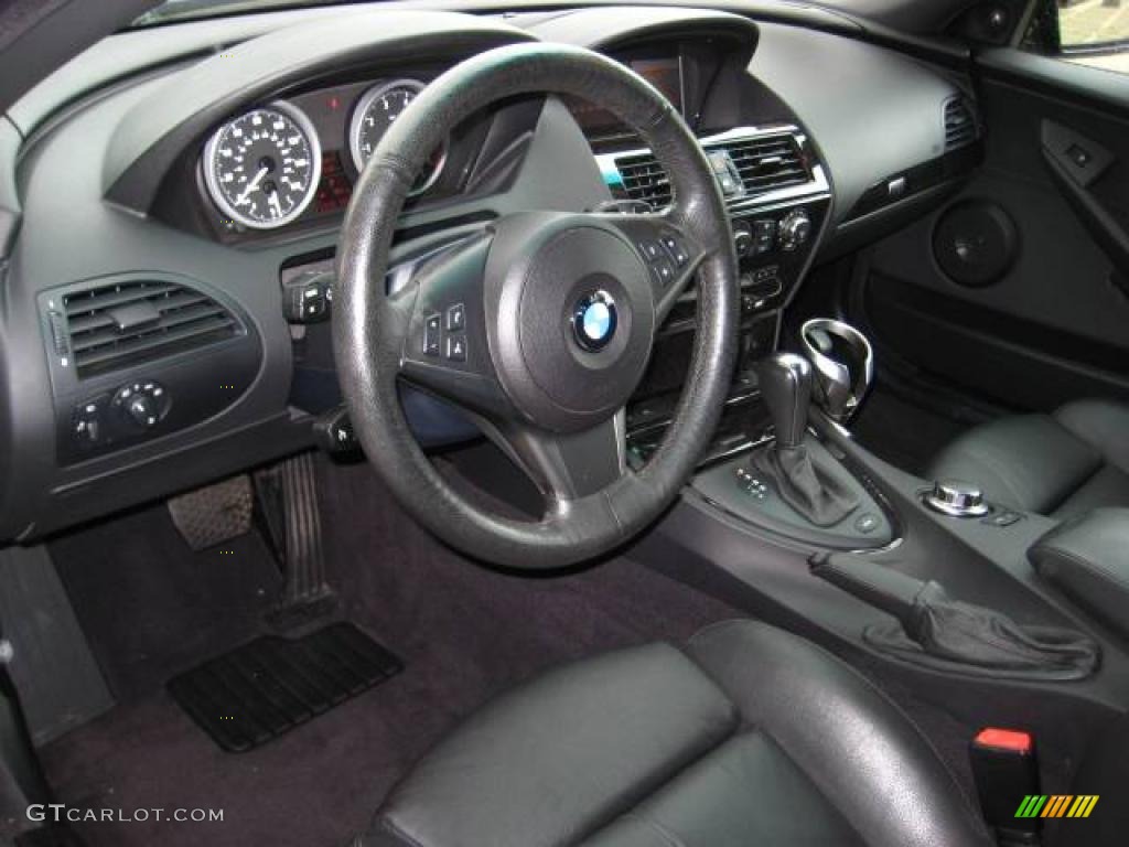 2006 6 Series 650i Convertible - Black Sapphire Metallic / Black photo #12