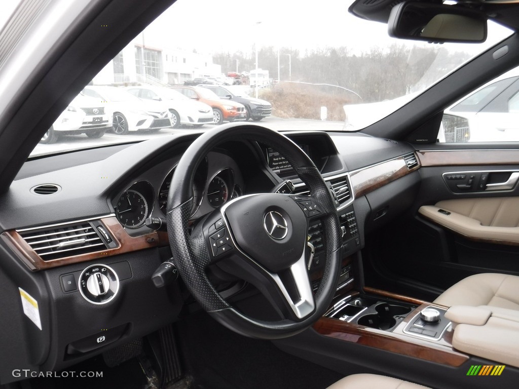 2013 E 350 4Matic Sedan - Diamond White Metallic / Almond/Black photo #16