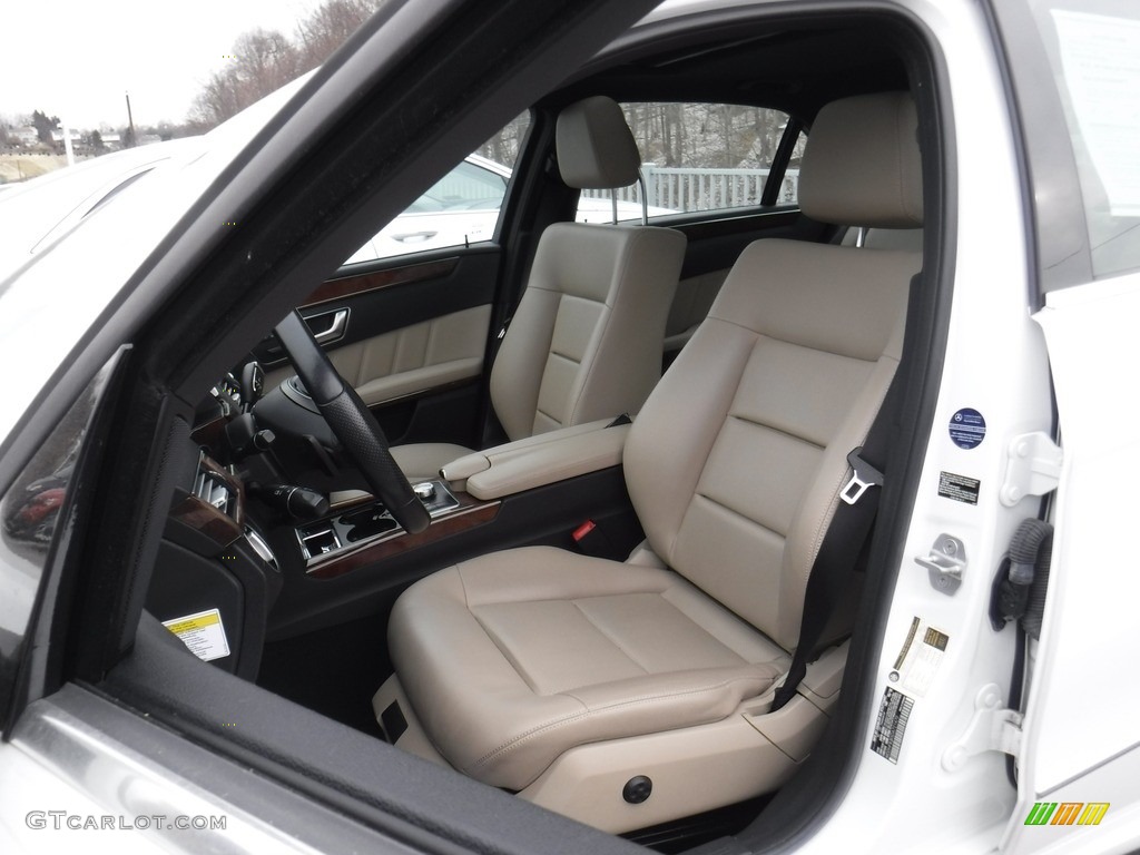 2013 E 350 4Matic Sedan - Diamond White Metallic / Almond/Black photo #17