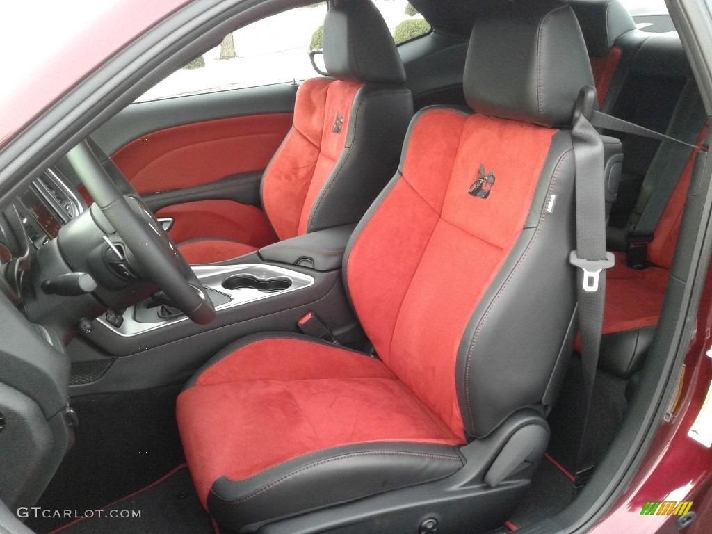 Ruby Red/Black Interior 2019 Dodge Challenger R/T Scat Pack Widebody Photo #130914193
