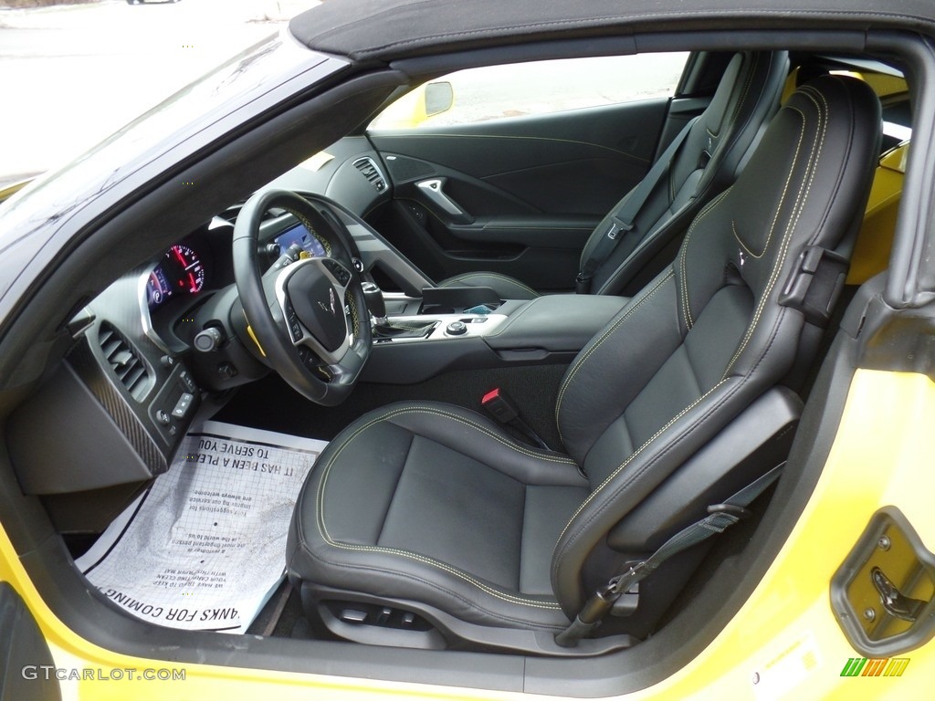 Black Interior 2019 Chevrolet Corvette Grand Sport