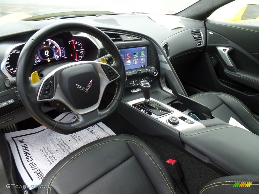2019 Chevrolet Corvette Grand Sport Convertible Black Dashboard Photo #130914229