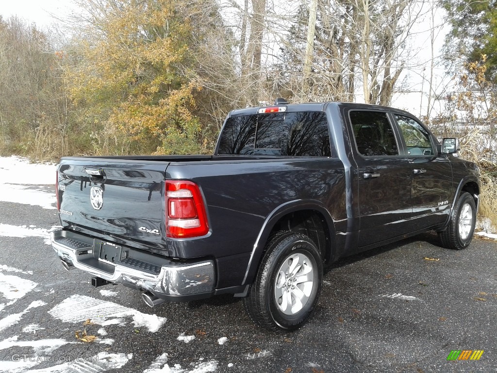 2019 1500 Laramie Crew Cab 4x4 - Maximum Steel Metallic / Black photo #6