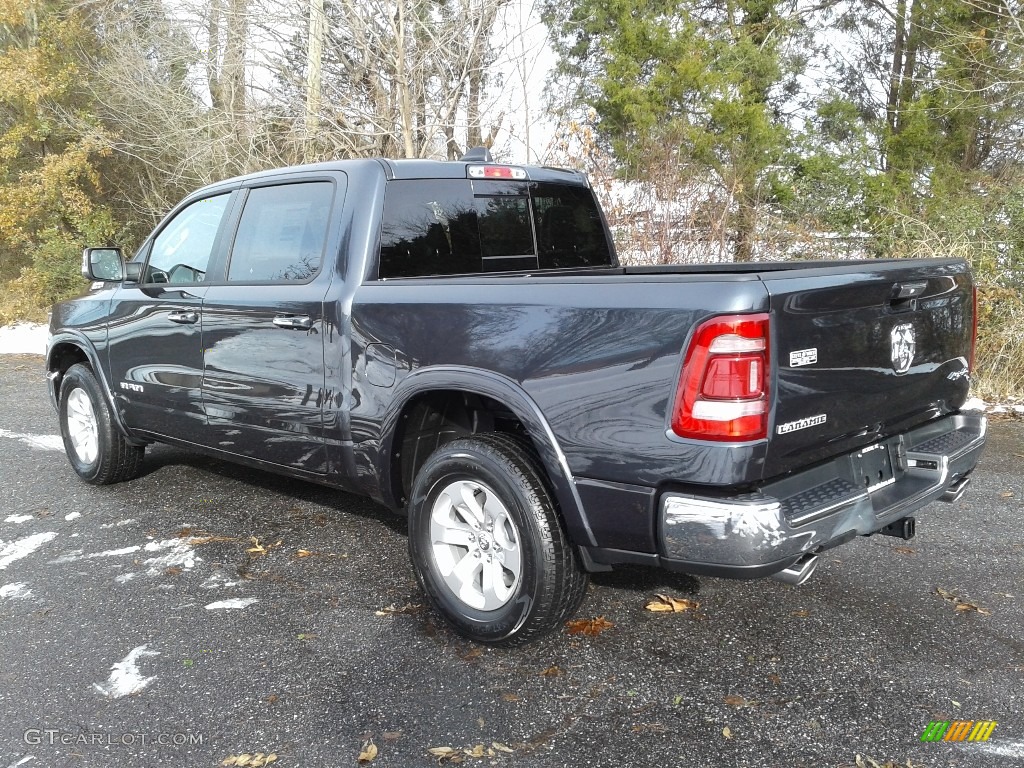 2019 1500 Laramie Crew Cab 4x4 - Maximum Steel Metallic / Black photo #8