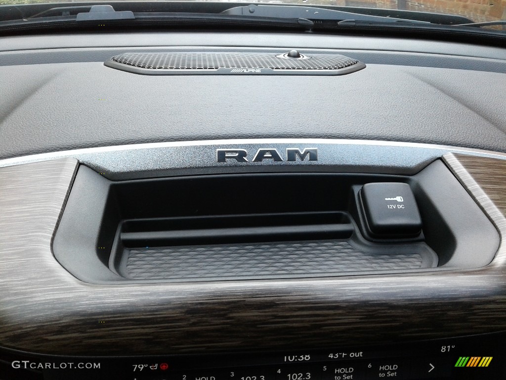 2019 1500 Laramie Crew Cab 4x4 - Maximum Steel Metallic / Black photo #30