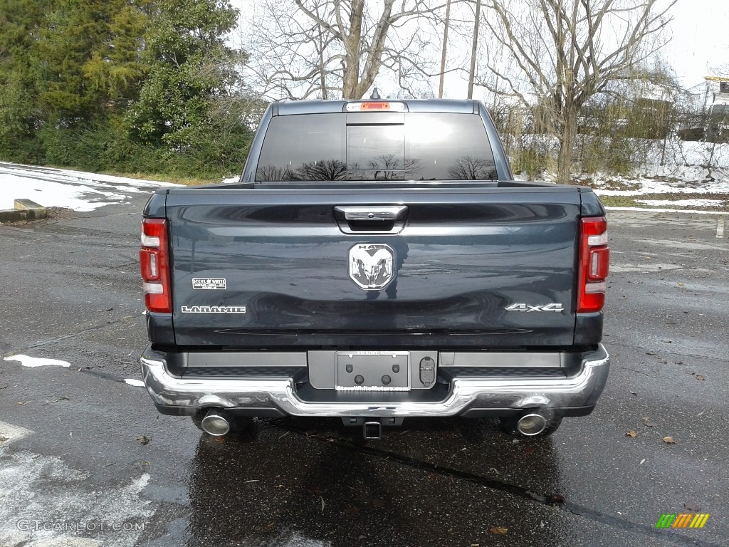 2019 1500 Laramie Crew Cab 4x4 - Maximum Steel Metallic / Black photo #7