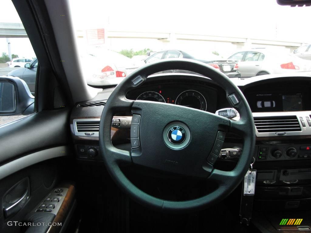 2003 7 Series 745Li Sedan - Titanium Silver Metallic / Black/Black photo #28