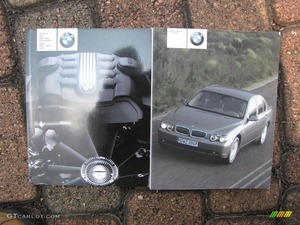 2003 7 Series 745Li Sedan - Titanium Silver Metallic / Black/Black photo #31