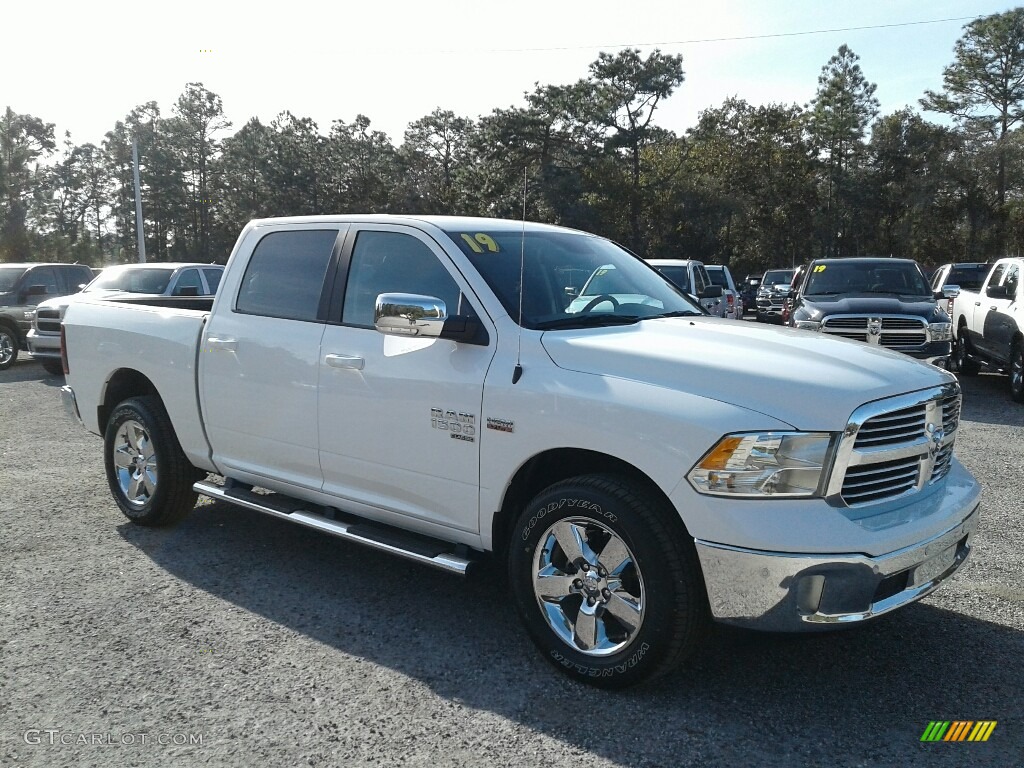 2019 1500 Classic Big Horn Crew Cab 4x4 - Bright White / Black/Diesel Gray photo #7