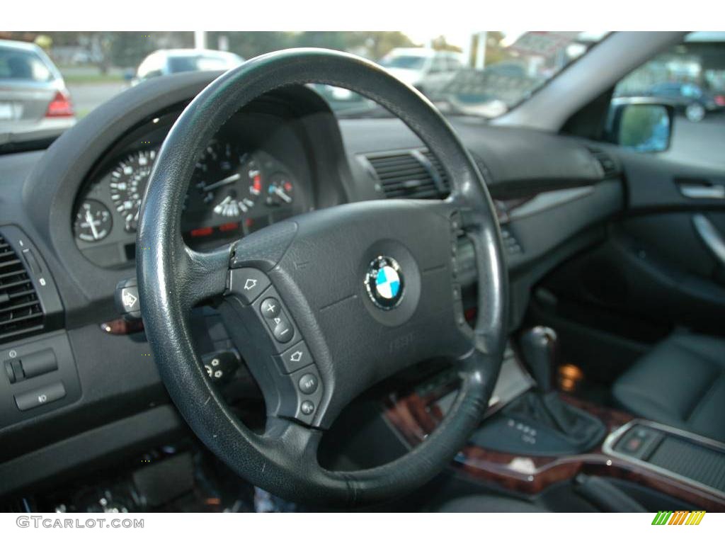 2006 X5 3.0i - Sterling Grey Metallic / Black Dakota Leather photo #14