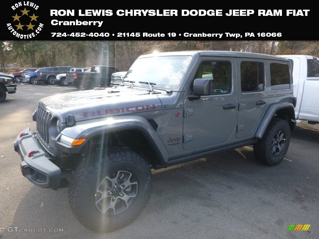 2019 Wrangler Unlimited Rubicon 4x4 - Sting-Gray / Black photo #1