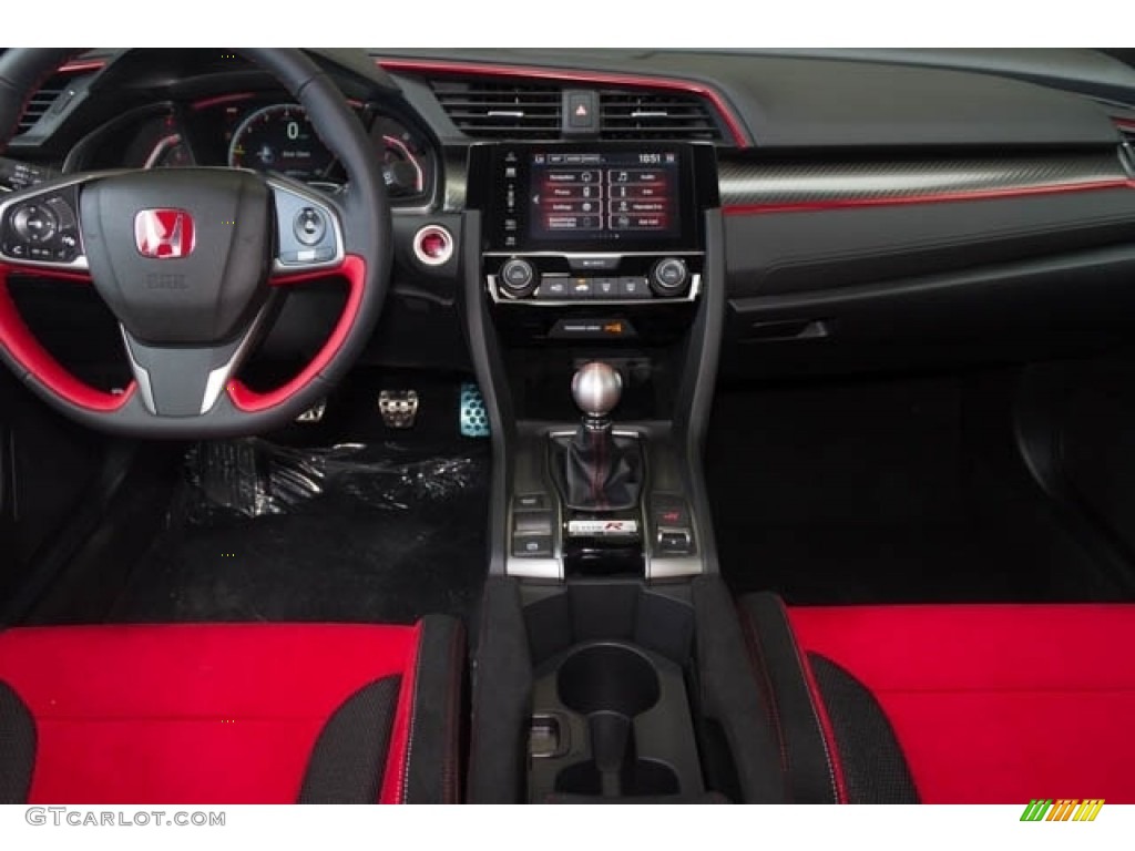 2019 Honda Civic Type R Black/Red Dashboard Photo #130919524