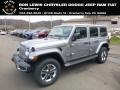 2019 Billet Silver Metallic Jeep Wrangler Unlimited Sahara 4x4  photo #1